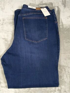 Judy Blue Wide Leg Jeans Woman’s 24W High Rise Stretch NTW Boutique Plus Size